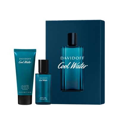 Cofanetto Davidoff Cool Water Man Eau De Toilette 40 Ml Con Showe Gel 75 Ml