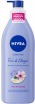Nivea Body Crema Olio Pump Fiori Di Ciliegio Olio Di Jojoba 400 Ml