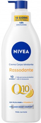 Nivea Body Crema Q10 Pump Idratante Rassodante Pelle Normale 400 Ml