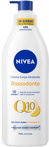 Nivea Body Crema Q10 Pump Idratante Rassodante Pelle Normale 400 Ml