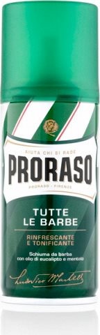 Schiuma Da Barba Rinfrescante E Tonificante Olio Di Eucalipto E Mentolo Per Tutte Le Barbe Verde 100 Ml