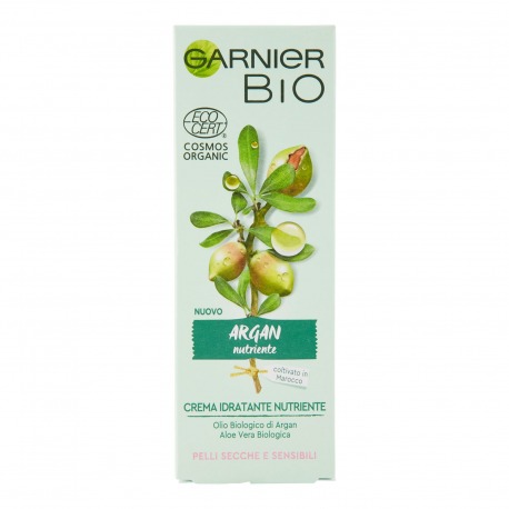 Bio Crema Idratante All`argan Con Aloe Vera Biologica E Acido Ialuronico 50 ml