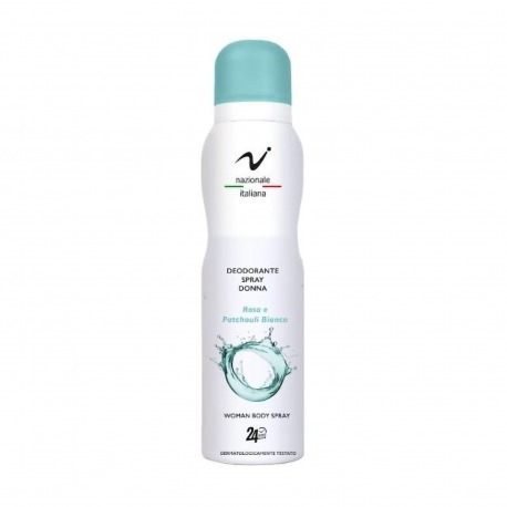Deodorante Donna Spray Rosa E Patchouli Bianco 150 ml