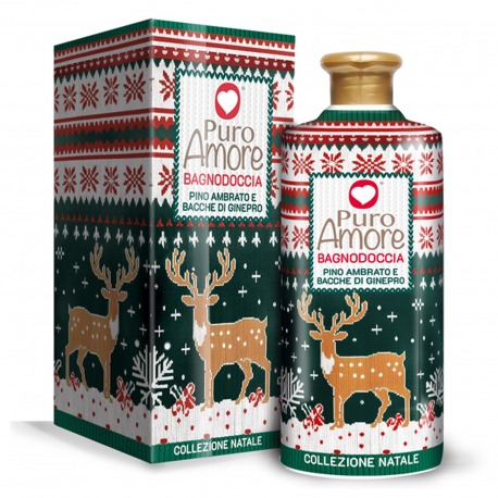 Puro Amore Bagnodoccia Collezione Natale 500 Ml - Pino Ambrato E Bacche Di Ginepro 500 ml