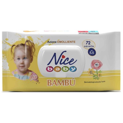 Salviettine Pop-up Bambu 72 Pz
