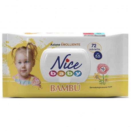 Salviettine Pop-up Bambu 72 Pz