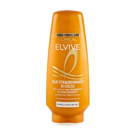 Elvive Olio Straordinario Cocco Balsamo Per Capelli Fini 250 ml