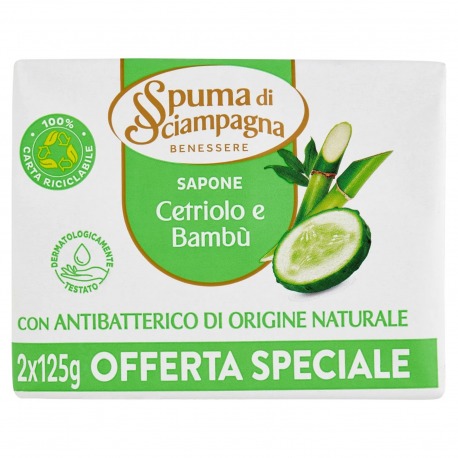 Benessere Sapone Cetriolo E Bambù 2 x 125 Gr