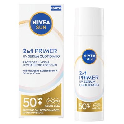 Sun 2in1 Primer Uv Serum Quotidiano Crema Viso Siero Spf50+ 30 ml