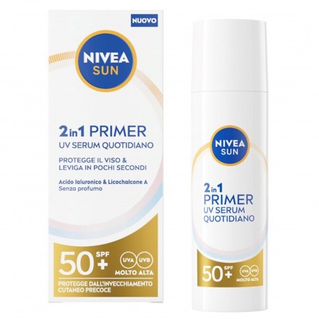 Sun 2in1 Primer Uv Serum Quotidiano Crema Viso Siero Spf50+ 30 ml