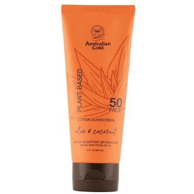 Lotion Sunscreen Plant Based Face Aloe & Coconut Spf 50 88ml