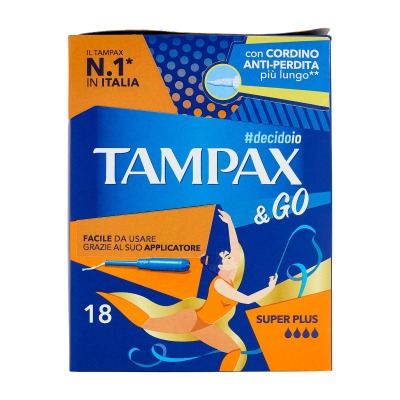 Tampax & Go Super Plus 18 Pz - Assorbenti Interni