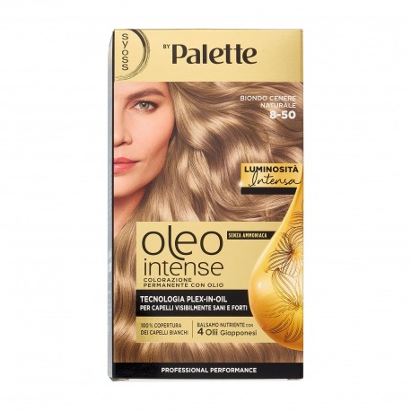 Oleo Intense Senza Ammoniaca Colorazione Permanente Con Olio Biondo Cenere Naturale 8-50
