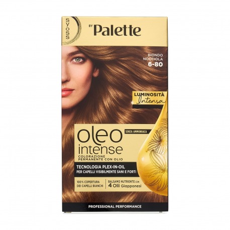 Oleo Intense Senza Ammoniaca Colorazione Permanente Con Olio Biondo Nocciola 6-80