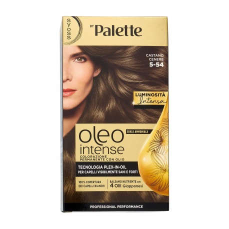 Oleo Intense Senza Ammoniaca Colorazione Permanente Con Olio Castano Cenere 5-54