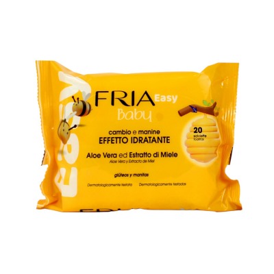 Baby Easy 20 Salviette Effetto Idratante Con Aloe Vera Ed Estratto Di Miele