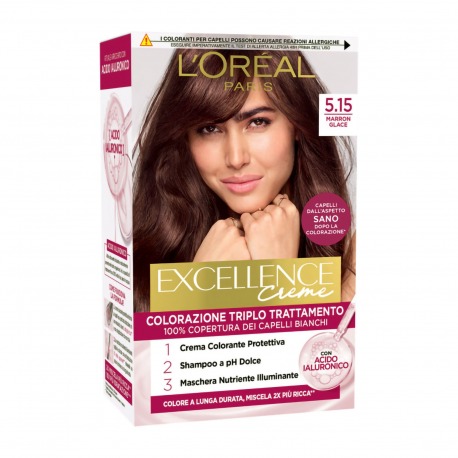 Excellence Colorazione Triplo Trattamento Marron Glace (5.15)