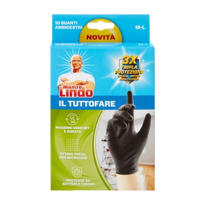 Mastro Lindo Il Tuttofare Guanti Ambidestri - 10 Pz M-L