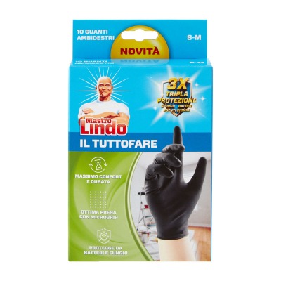 Mastro Lindo Il Tuttofare Guanti Ambidestri - 10 Pz S-M