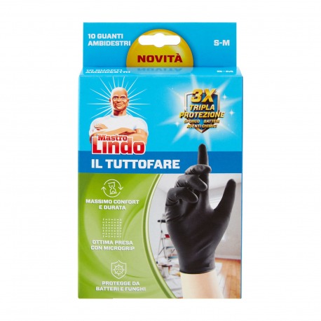 Mastro Lindo Il Tuttofare Guanti Ambidestri - 10 Pz S-M