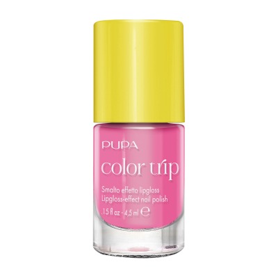 Color Trip Lipgloss Effect Nail Polish 01 frosted fuchsia