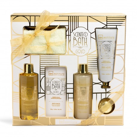 Cofanetto Bagno Gold Premium Set Rituale Corpo Completo