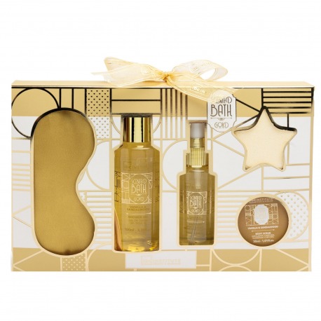 Cofanetto Bagno Gold Relax Essentials Set Corpo 5 Pezzi
