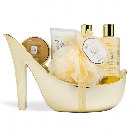 Cofanetto Bagno Gold Vanilla & Sandalwood Set Corpo 5 Pezzi
