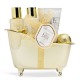 Cofanetto Bagno Gold Vanilla & Sandalwood Set Corpo 4 Pezzi