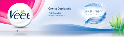 Crema Depilatoria Silk&Fresh Pelli Sensibili 200 ml