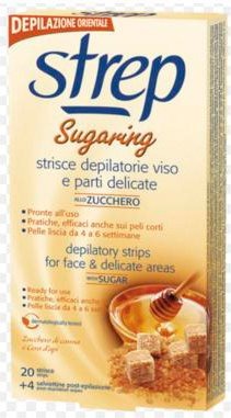 Sugaring Strisce Depilatorie Viso allo Zucchero 20 pz